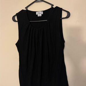 Chaus Black Sleeveless Blouse